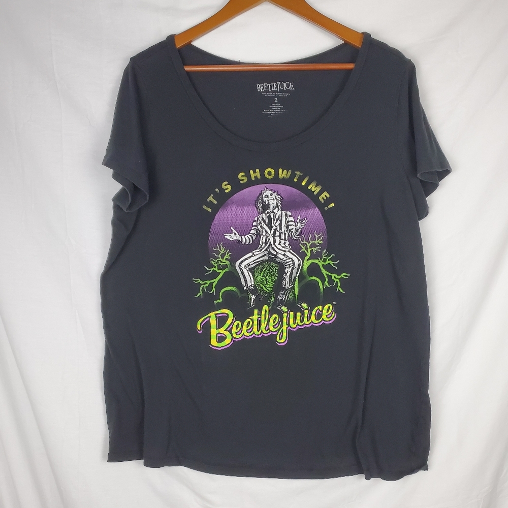 Beetlejuice Black Graphic T Shirt